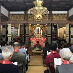 天気にも恵まれ100名ほどの参詣者がありました。市川市から訪れた道誠寺住職がメールに添付し送ってくれました。